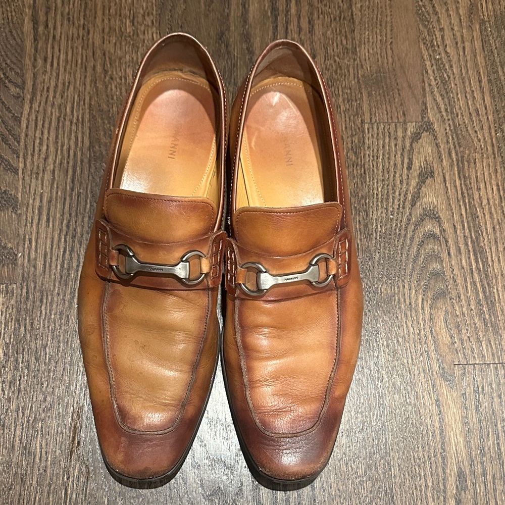 Magnanni Brown Leather Loafers